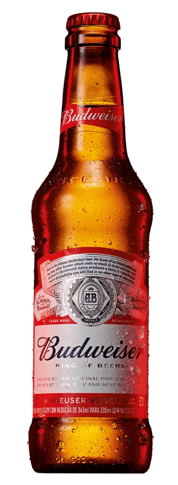 Budweiser 330ml beer bottle